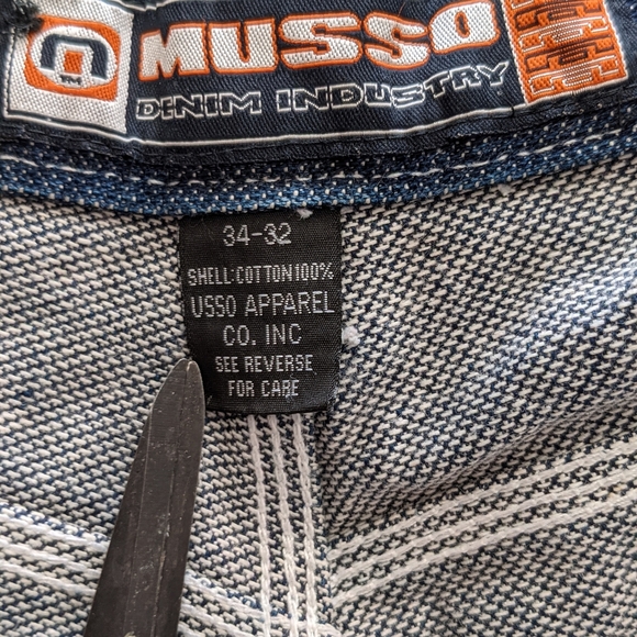 Vintage and rare Musso Denim Industry cargo Streetwear shorts. Made in Russia. - Picture 7 of 16